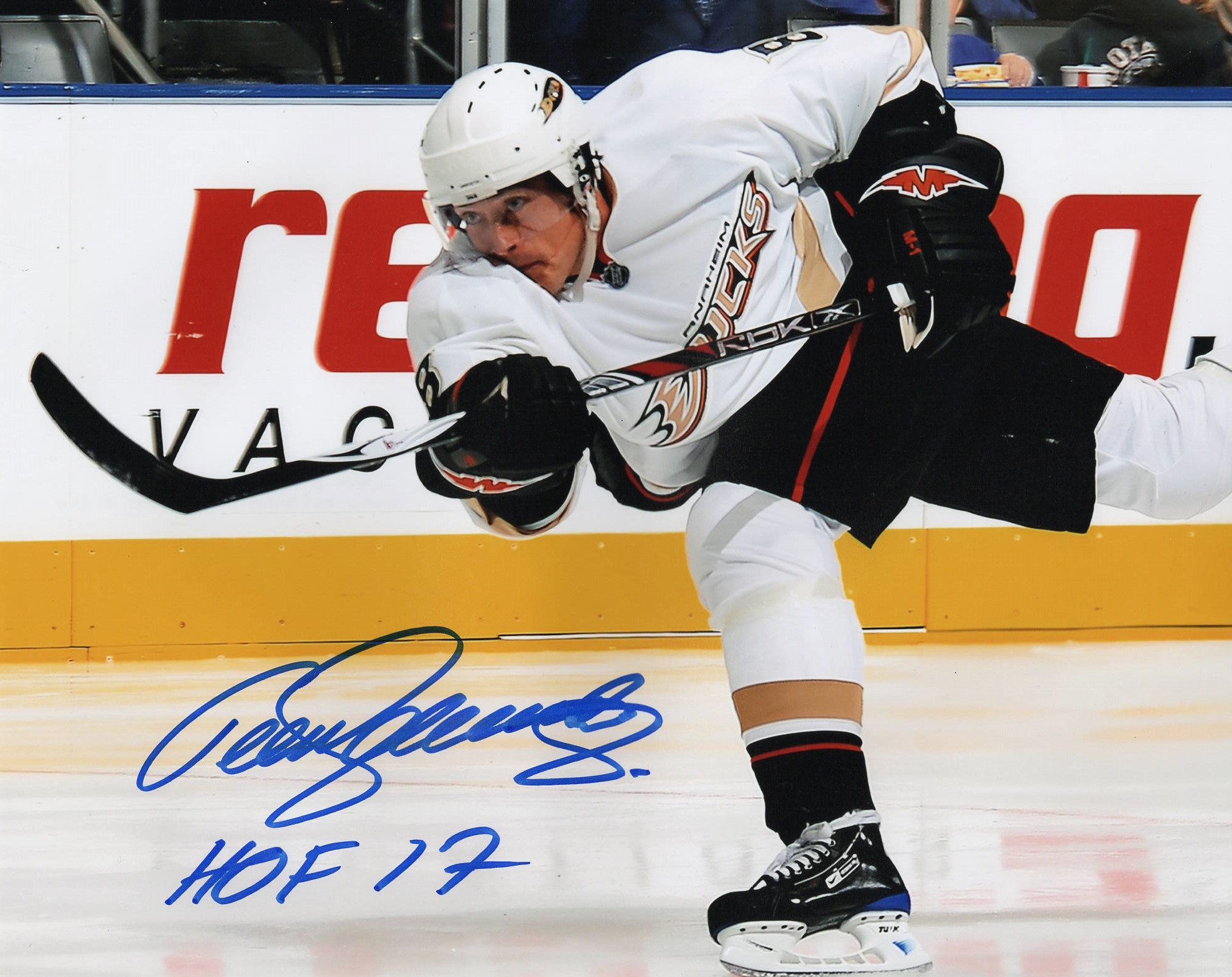 Teemu Selanne Photo 8x10 BAnaheim Ducks insc. - ACA Certification