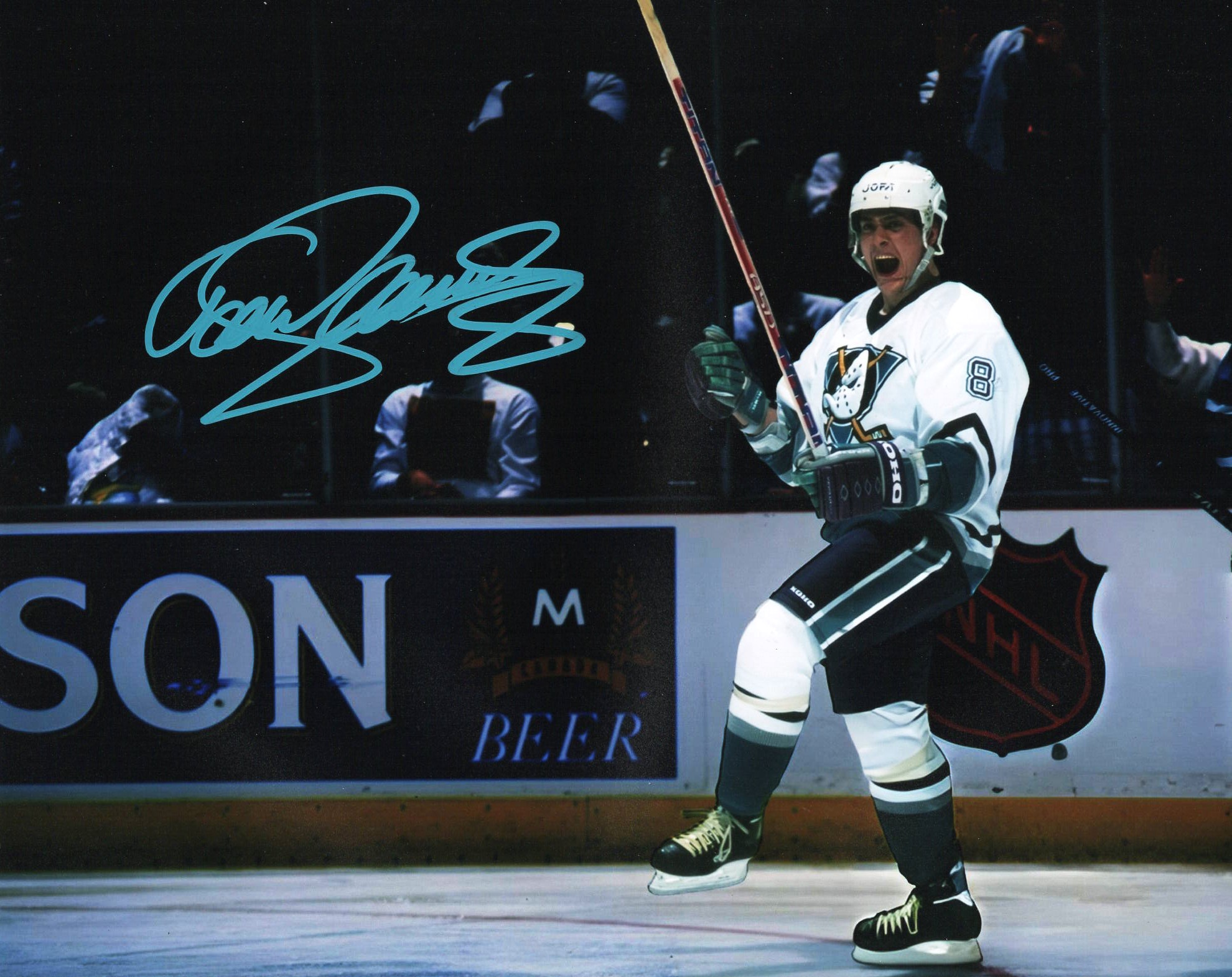 Teemu Selanne Photo 8x10 DAnaheim Ducks - ACA Certification